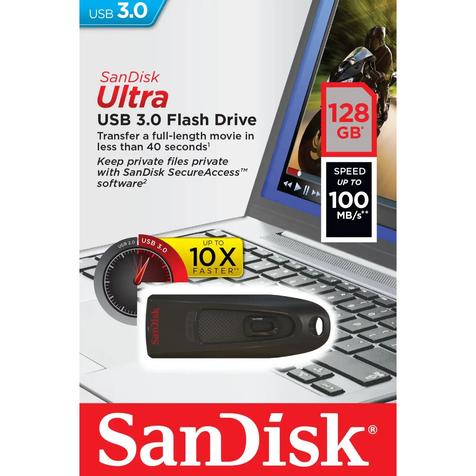 Флеш-пам'ять (накопичувач USB) USB3 128GB SDCZ48-128G-U46 SANDISK UA