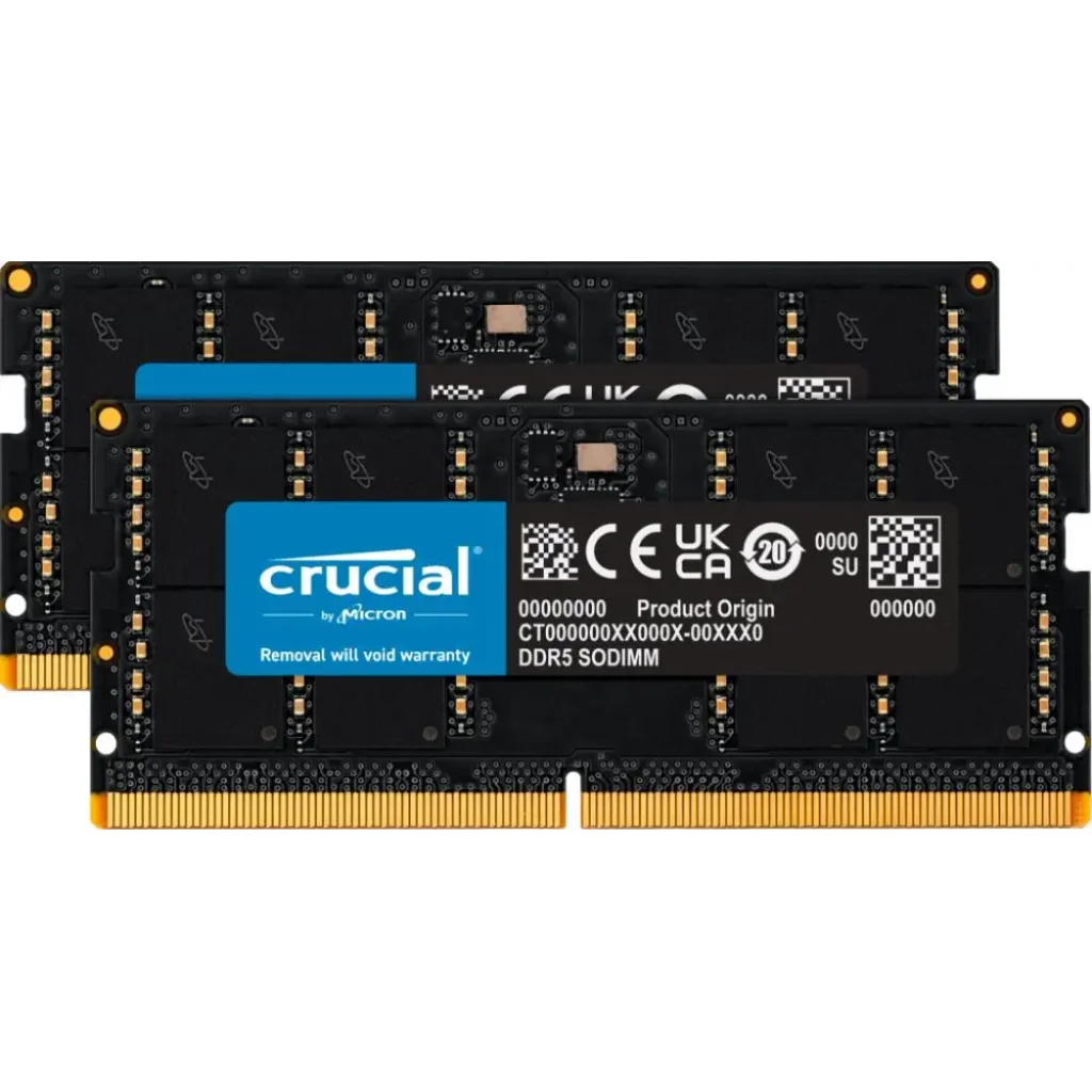 Набір з двох модулів пам'яті 64GB DDR5-5600 SO KIT2 CT2K32G56C46S5 CRUCIAL UA