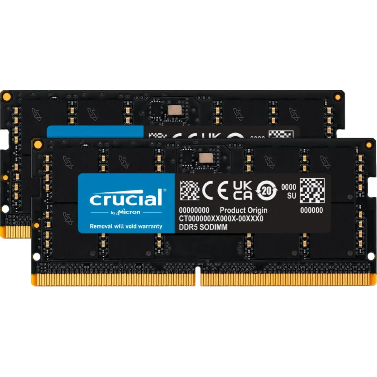 Набір з двох модулів пам'яті 64GB DDR5-5600 SO KIT2 CT2K32G56C46S5 CRUCIAL UA