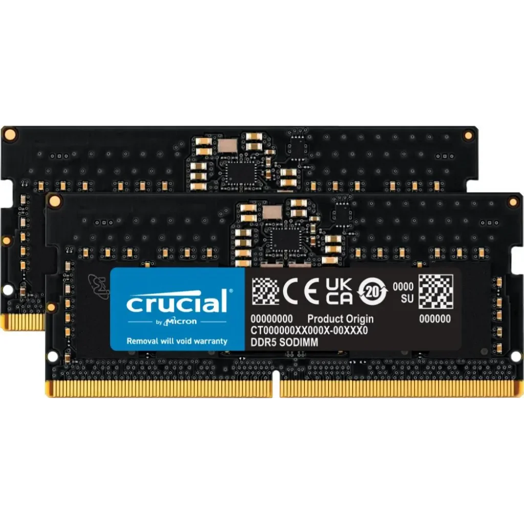 Набір з двох модулів пам'яті 128GB DDR5-5600 SO KIT2 CT2K64G56C46S5 CRUCIAL UA