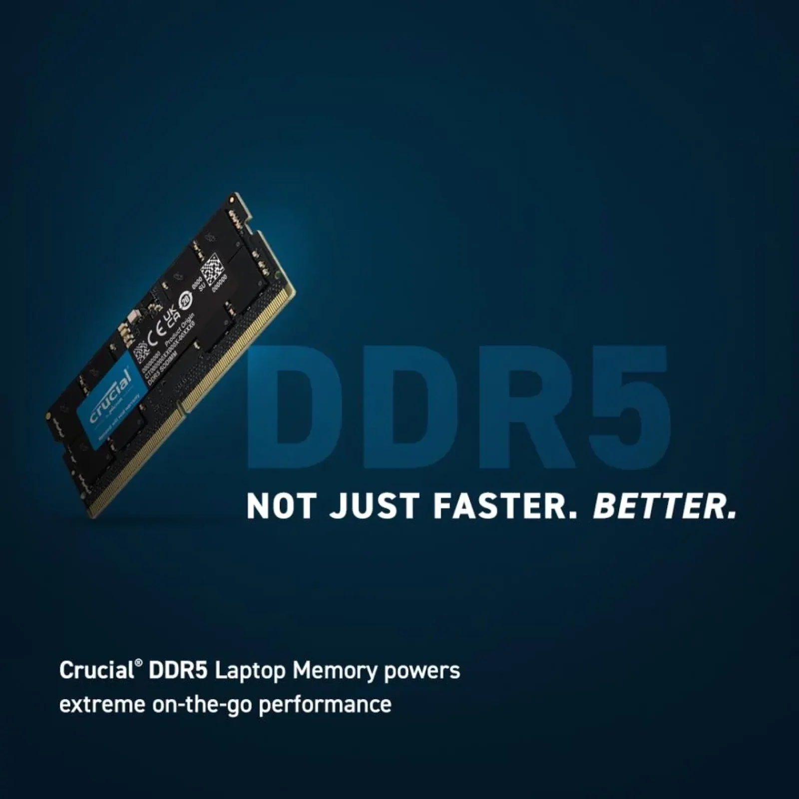 Модуль пам'яті 16GB DDR5-4800 SO CT16G48C40S5 CRUCIAL UA