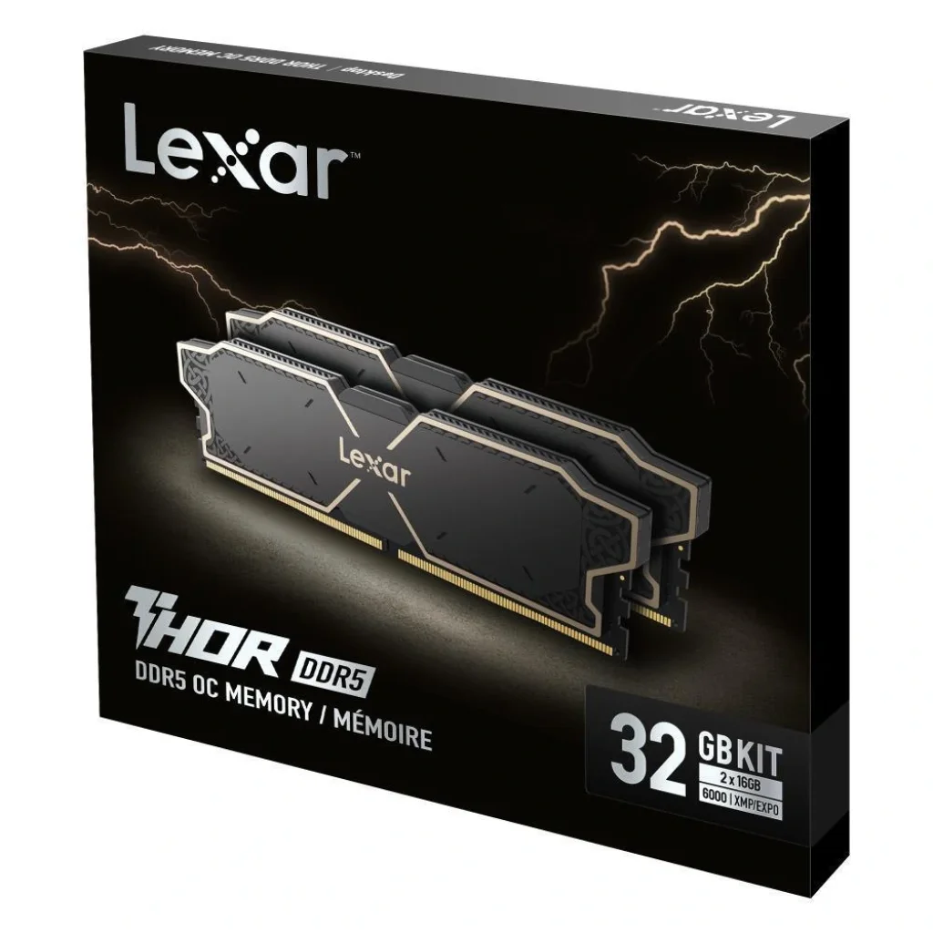 Набір з двох модулів пам'яті 32GB DDR5-6000 K2 LD5U16G60C38LG-RGD LEXAR UA