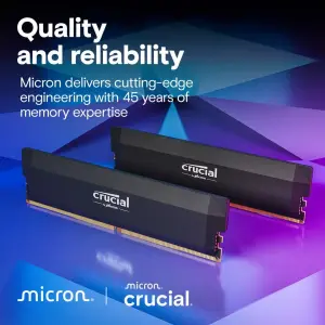 Набор двух модулей памяти Crucial 64 GB (2x32GB) 6400 MHz DDR5 Pro Overclocking (CP2K32G64C40U5B) UA