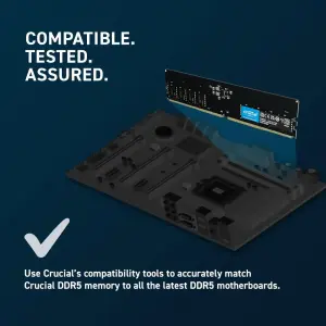 Модуль пам'яті Crucial DDR5 32GB 5600MHz UDIMM (CT32G56C46U5T) UA