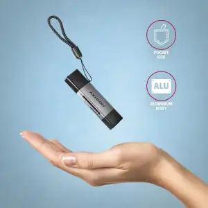 Кардрідер AXAGON CRE-DAC SuperSpeed USB-C + USB-A card reader UA