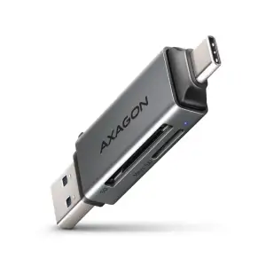 Кардрідер AXAGON CRE-DAC SuperSpeed USB-C + USB-A card reader UA