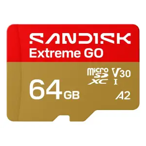 Карта пам'яті SANDISK Extreme GO SDXC 64GB UHS-I V30 A2 (SDSQXGN-064G-GN6MN) UA