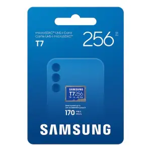 Карта пам’яті SAMSUNG MICRO SDXC T7 256GB, U3, V30, A2 до 170 Мб/с (MB-MB256T/WW) UA
