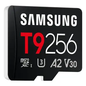 Карта пам'яті SAMSUNG MICRO SDXC T9 256GB, U3, V30, A2 до 200 Мб/с (MB-MH256T/WW) UA