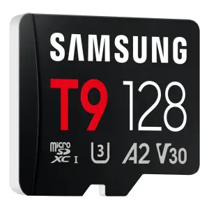 Карта пам'яті SAMSUNG MICRO SDXC T9 128GB, U3, V30, A2 до 200 Мб/с (MB-MH128T/WW) UA