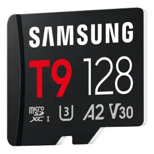 Карта пам'яті SAMSUNG MICRO SDXC T9 128GB, U3, V30, A2 до 200 Мб/с (MB-MH128T/WW) UA