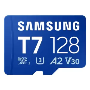 Карта пам’яті SAMSUNG MICRO SDXC T7 128GB, U3, V30, A2 до 170 Мб/с (MB-MB128T/WW) UA