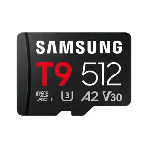 Карта пам'яті SAMSUNG MICRO SDXC T9 512GB, U3, V30, A2 до 200 Мб/с (MB-MH512T/WW) UA