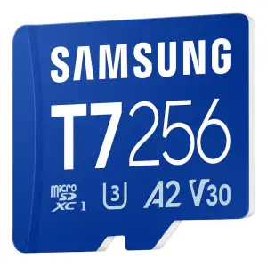 Карта пам’яті SAMSUNG MICRO SDXC T7 256GB, U3, V30, A2 до 170 Мб/с (MB-MB256T/WW) UA