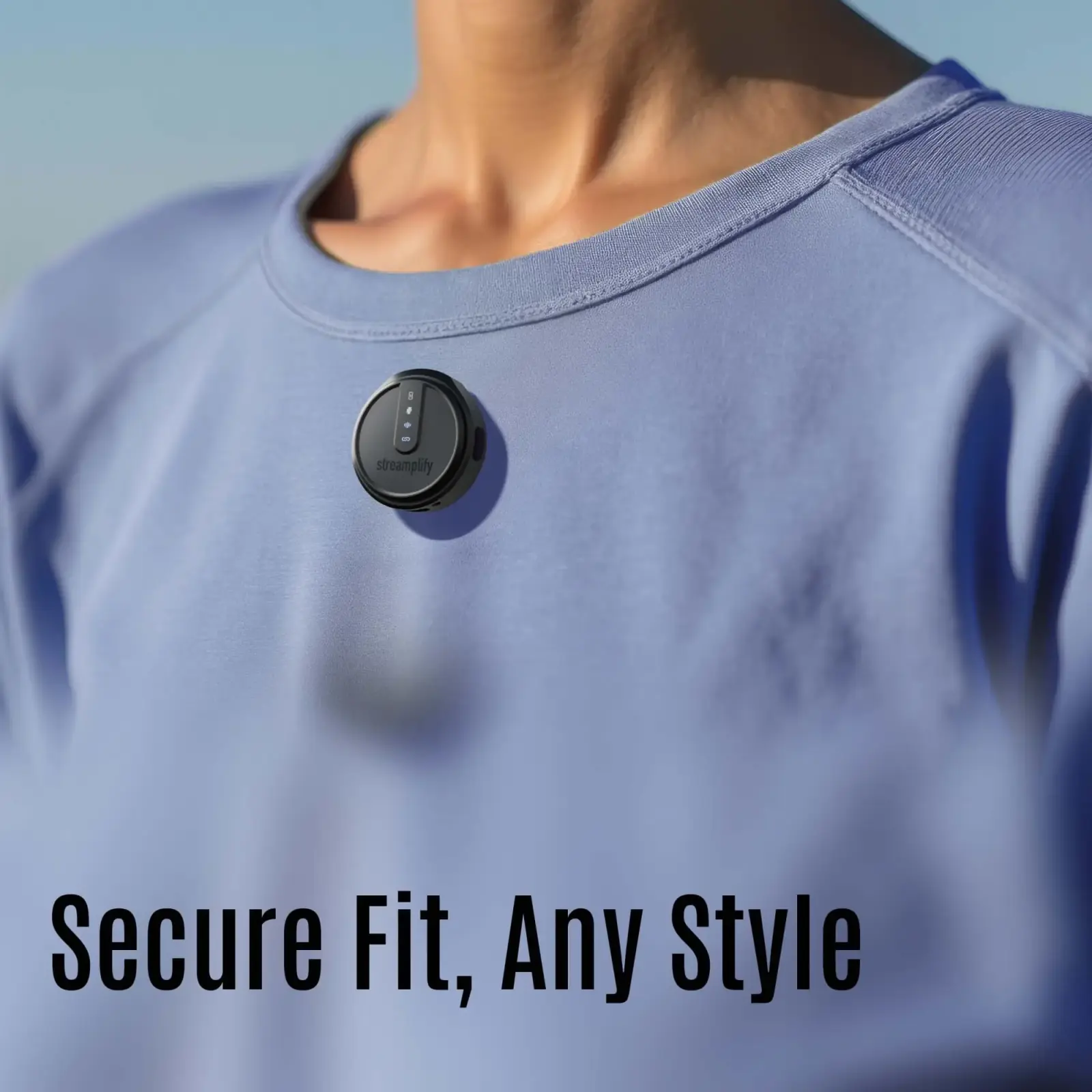 Мікрофон петличний бездротовий Streamplify MIC GO-48-WL, чорний (SPML-MG1C051.11) UA