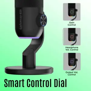 Мікрофон Streamplify MIC MINI-48-RGB-ST, чорний (SPMC-MM1C327.11) UA