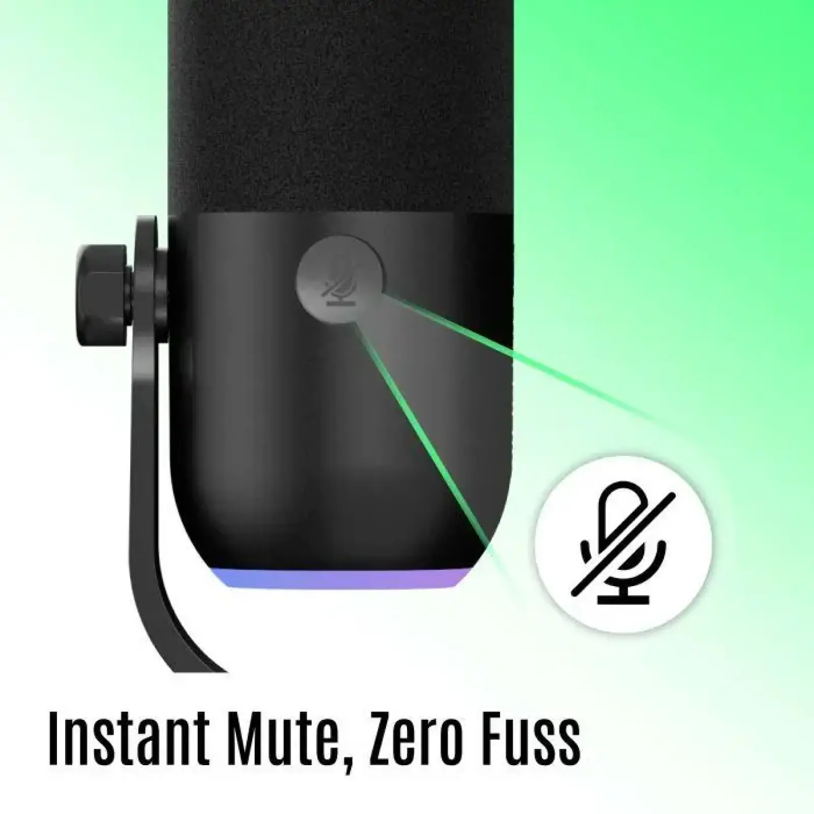 Мікрофон Streamplify MIC MINI-48-RGB-ST, чорний (SPMC-MM1C327.11) UA