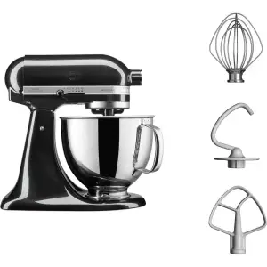 Кухонна машина KitchenAid Artisan 4,8 л 5KSM125EOB з відкидним блоком чорний UA
