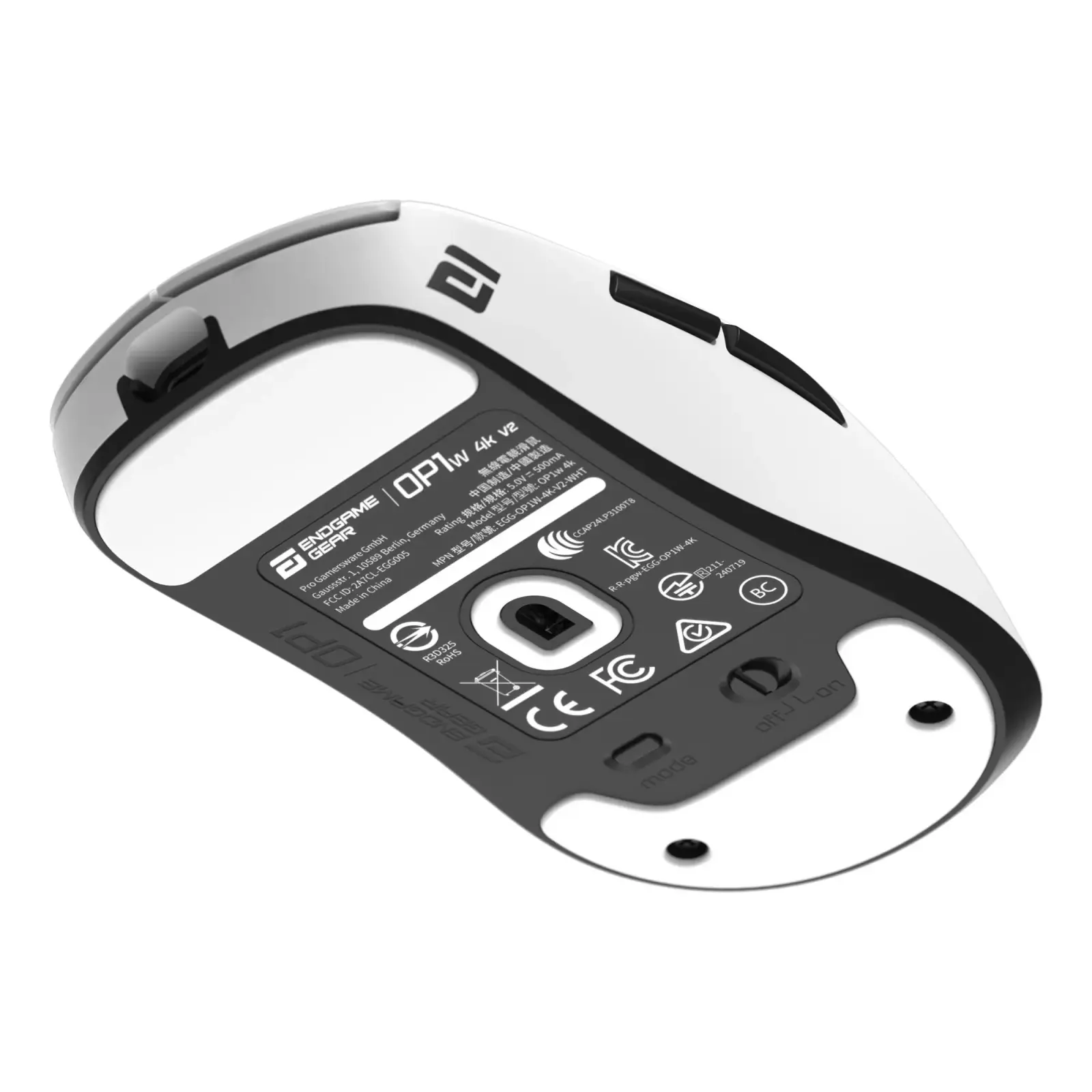 Миша ігрова бездротова Endgame Gear OP1w 4k v2, білий (PGW-EG-MOU-072) UA