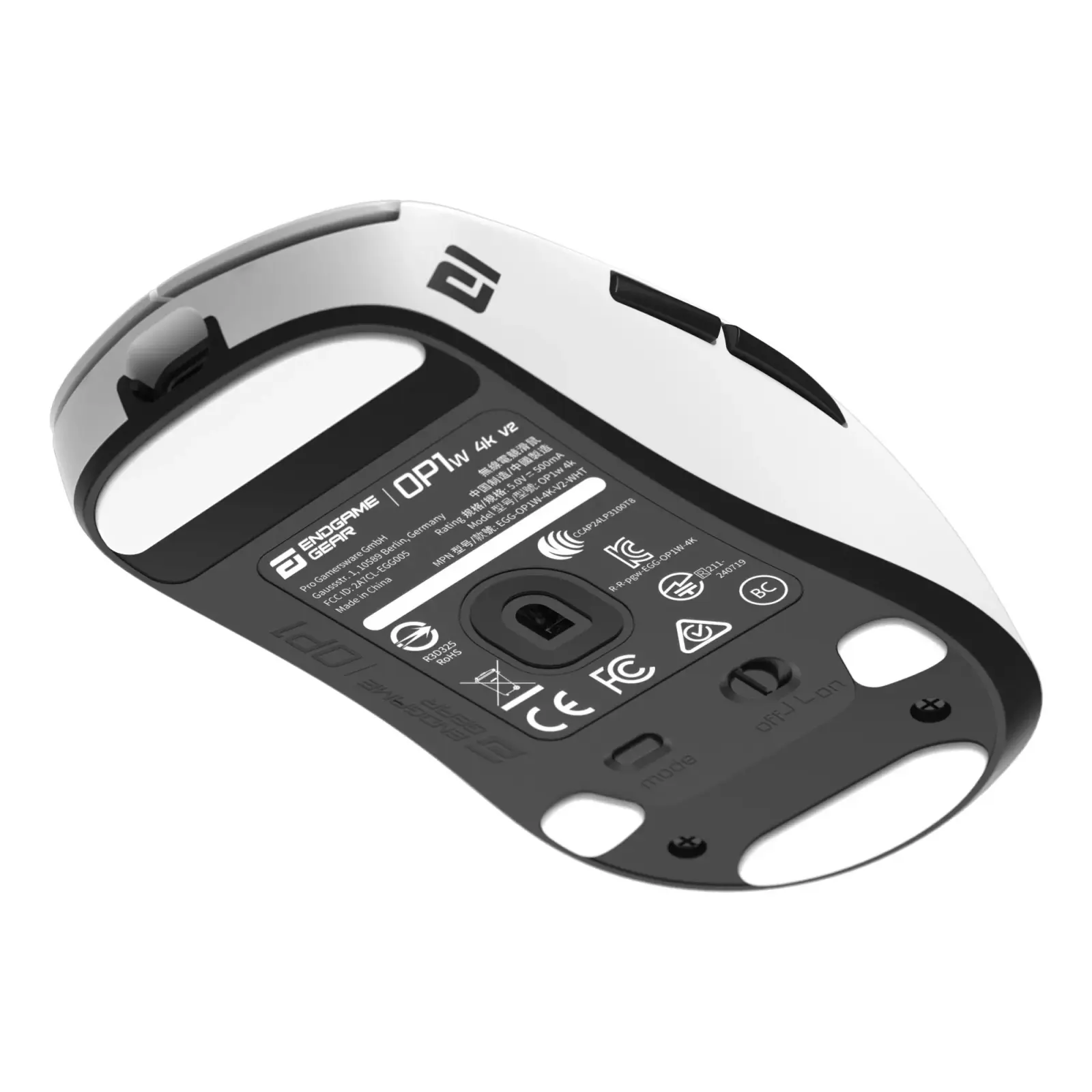 Миша ігрова бездротова Endgame Gear OP1w 4k v2, білий (PGW-EG-MOU-072) UA