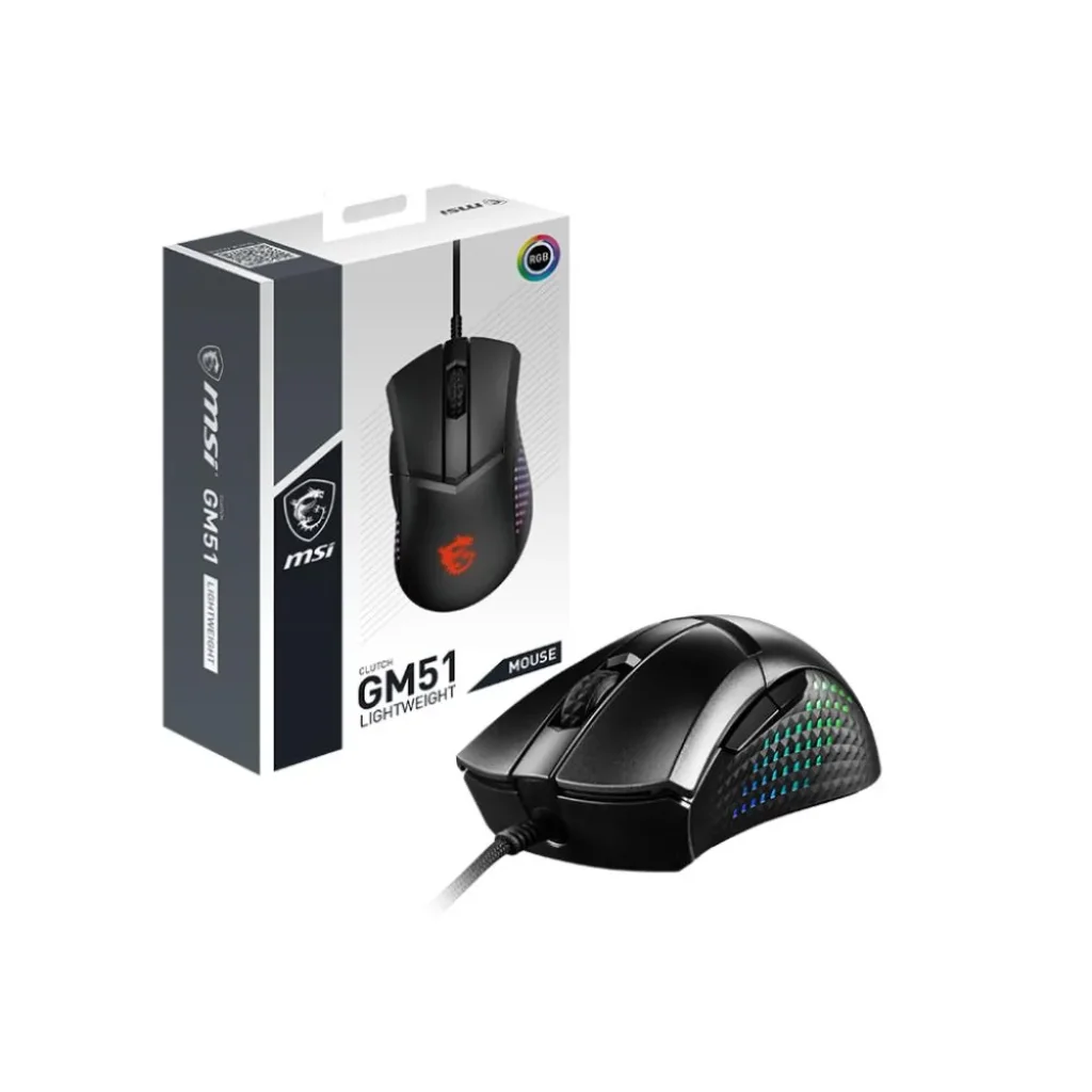 Мышь USB OPTICAL GAMING CLUTCH GM51 LIGHTWEIGHT MSI UA