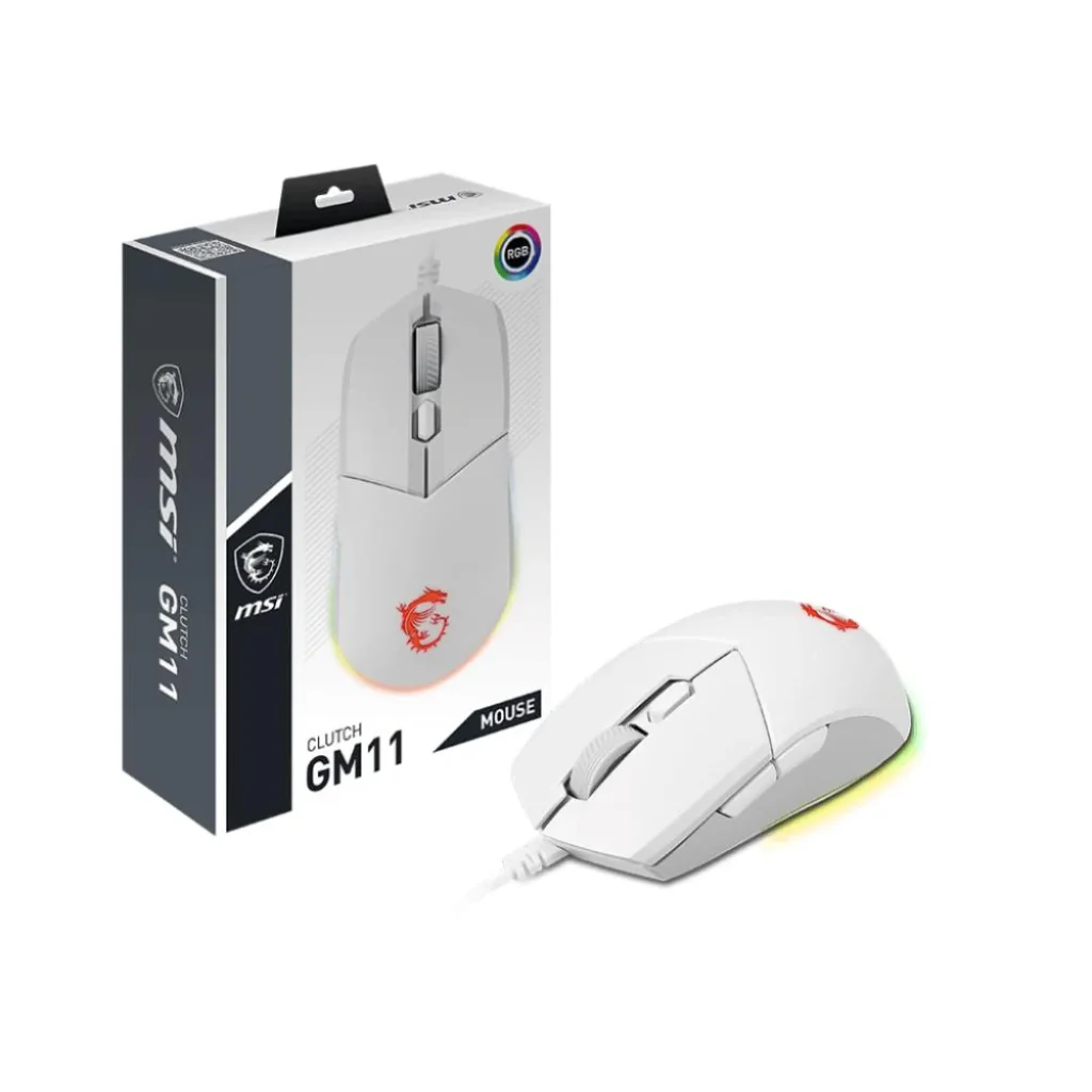 Миша USB OPTICAL GAMING CLUTCH GM11 WHITE MSI UA