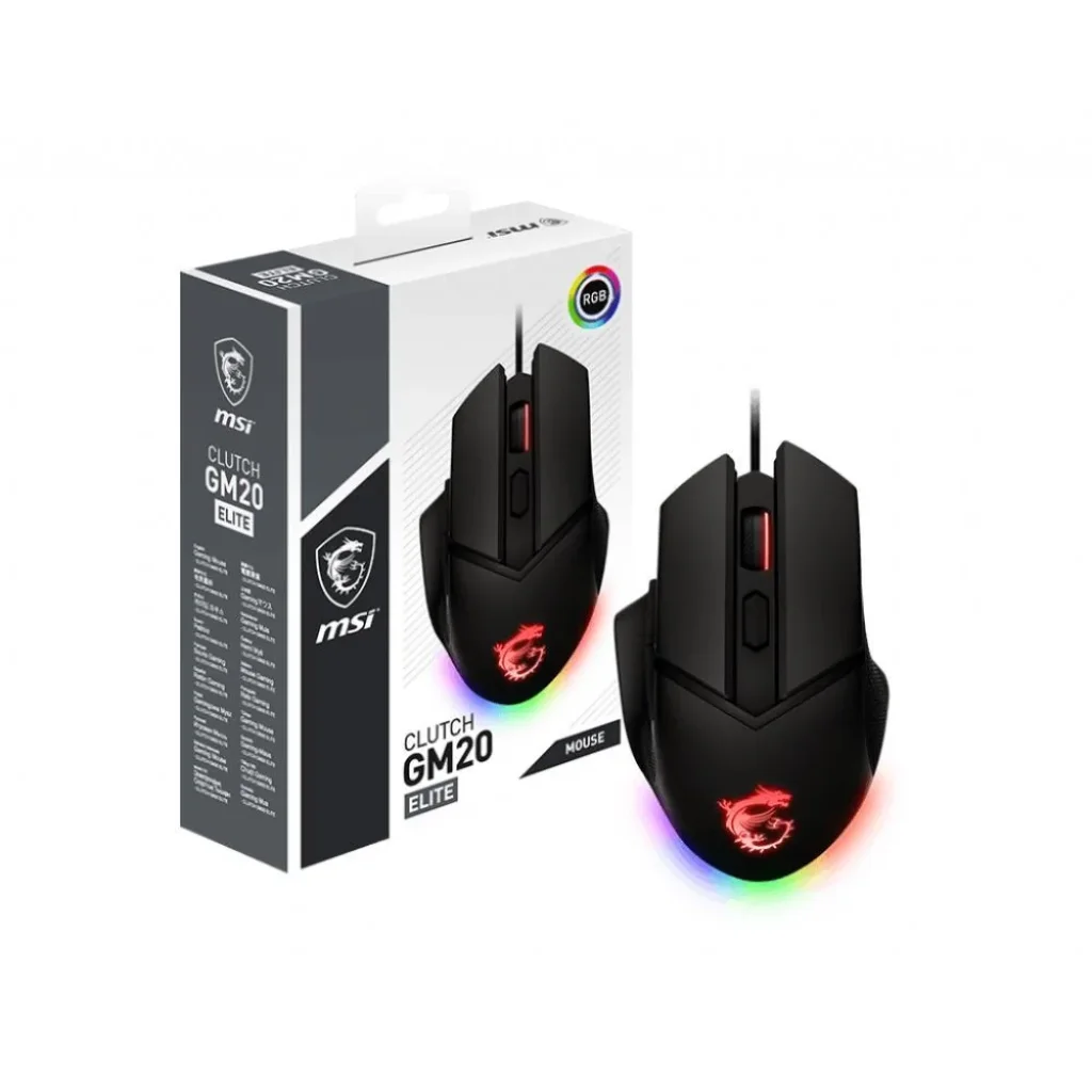 Миша USB OPTICAL GAMING CLUTCH GM20 ELITE MSI UA