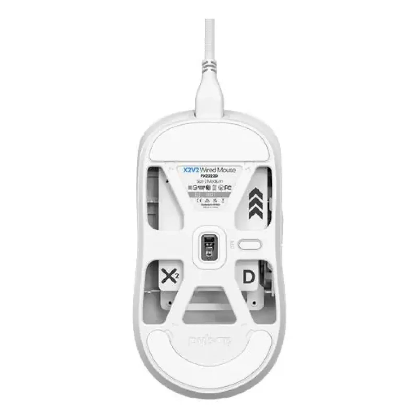 Миша дротова PULSAR  X2  Medium White (PX2222D) UA