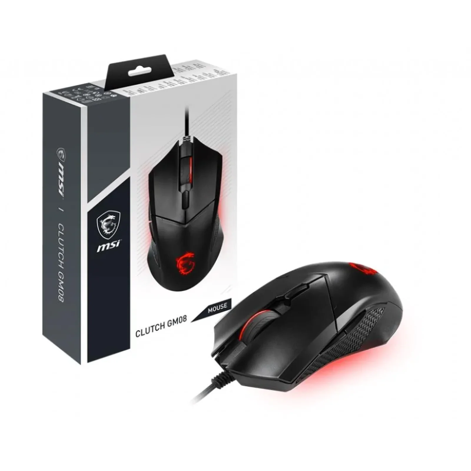 Мышь USB OPTICAL GAMING CLUTCH GM08 MSI UA