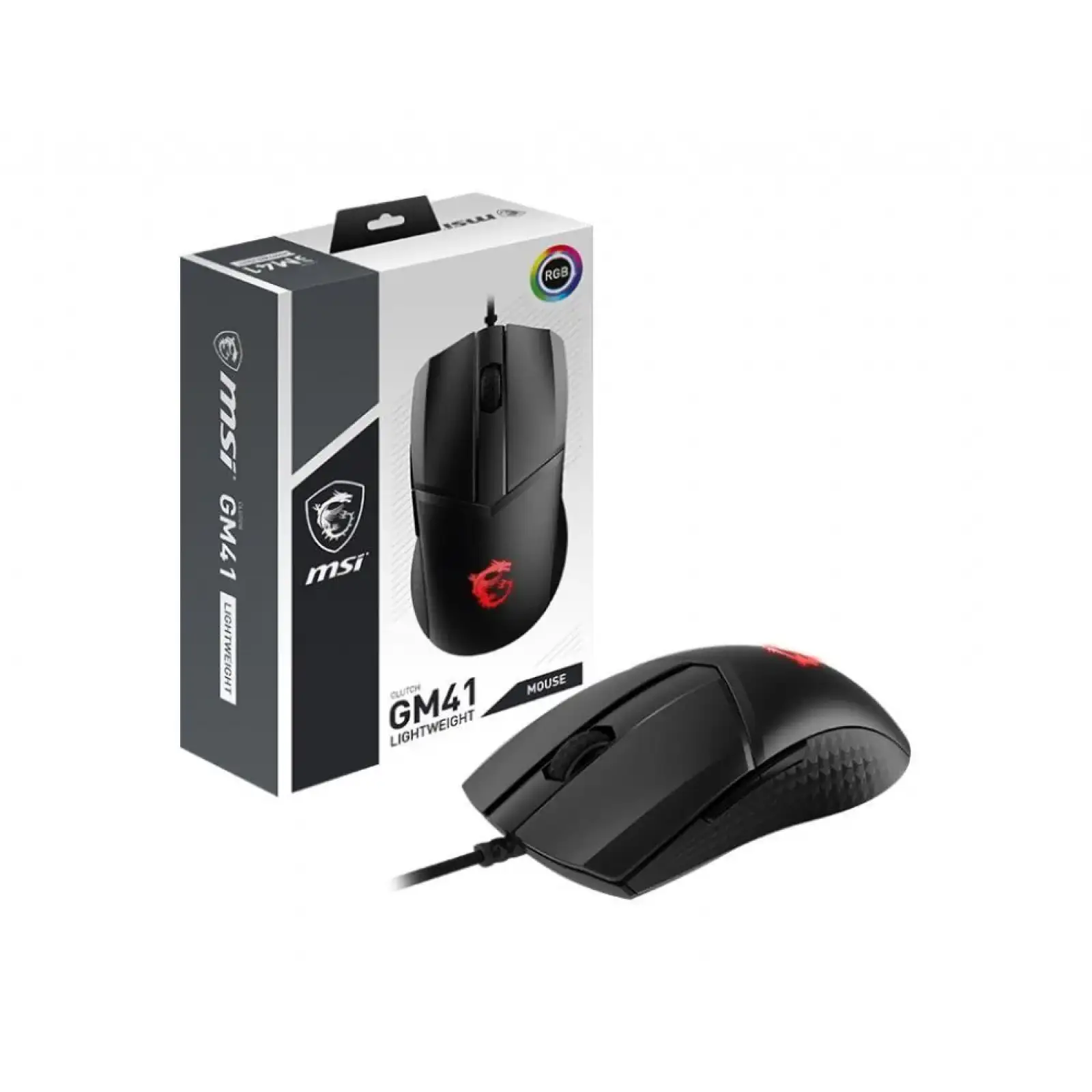 Миша USB OPTICAL GAMING CLUTCH GM41 LIGHTWEIGHT V2 MSI UA