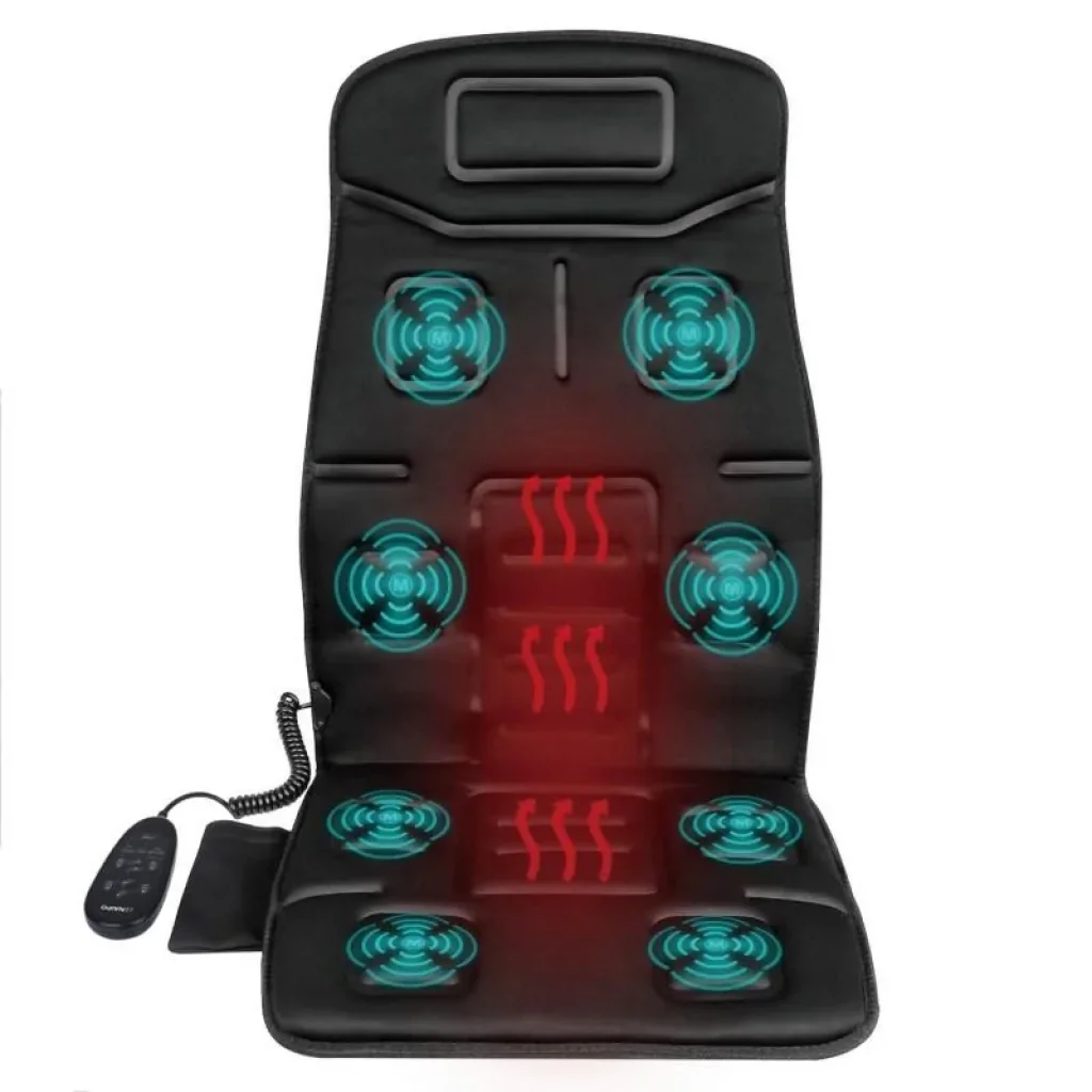 Масажна накидка на крісло NAIPO Portable Seat Cushion with Vibration and Heat з підігрівом та вібрацією (MGC-168) UA