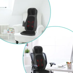 Масажна накидка на крісло Naipo Neck and Back з підігрівом і вібрацією MGBK-C2030 (Black) UA