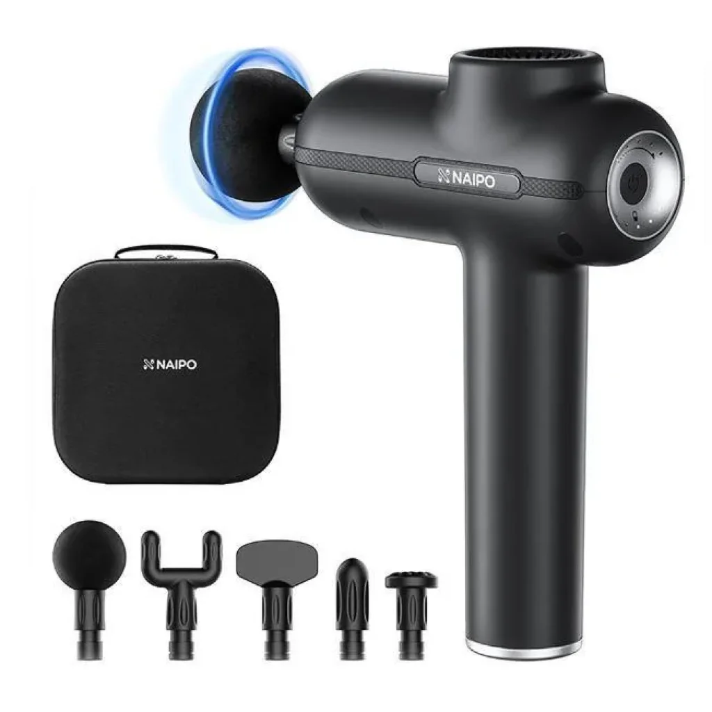 Масажер перкусійний ручний NAIPO Massage Gun для тіла без підігріву MGG-2103 UA