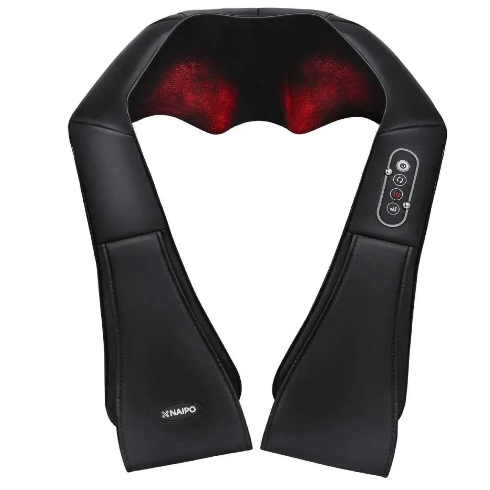 Масажер NAIPO Shoulder & Neck Massager with Shiatsu Kneading Massage and Heat з підігрівом для шиї з функціями масажу Шиатцу та 3D-обертанням MGS-150DC UA