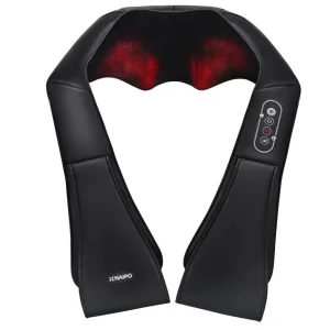 Масажер NAIPO Shoulder & Neck Massager with Shiatsu Kneading Massage and Heat з підігрівом для шиї з функціями масажу Шиатцу та 3D-обертанням MGS-150DC UA