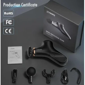 Масажер перкусійний ручний NAIPO new MINI Massage Gun для тіла без підігріву NP-MG01 UA