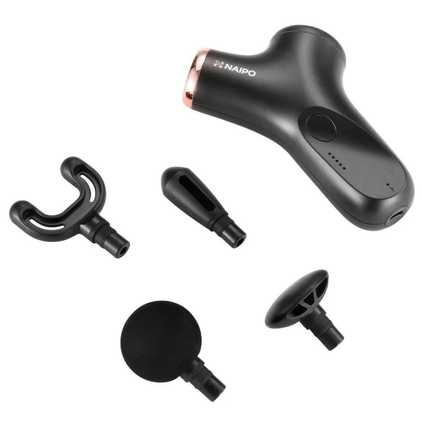 Масажер перкусійний ручний NAIPO new MINI Massage Gun для тіла без підігріву NP-MG01 UA