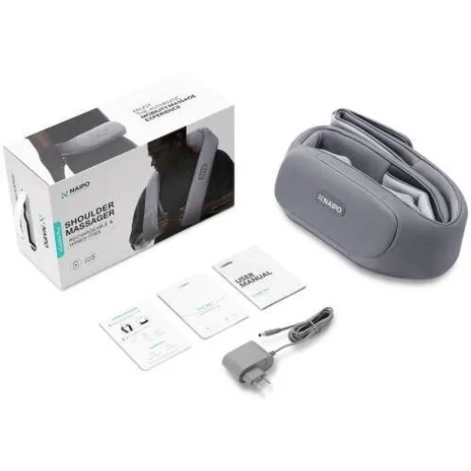 Масажер NAIPO oCuddle Plus Shiatsu Rechargeable Massager для плечей та шиї з вібрацією та додатковою функцією масажу Шиатцу oCuddle-P1 UA