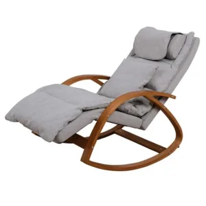 Масажер - крісло-гойдалка NAIPO Massage Rocking Chair для спіни з підігрівом, вібрацією та додатковою функцією масажу Шиатцу MGC-2300P UA