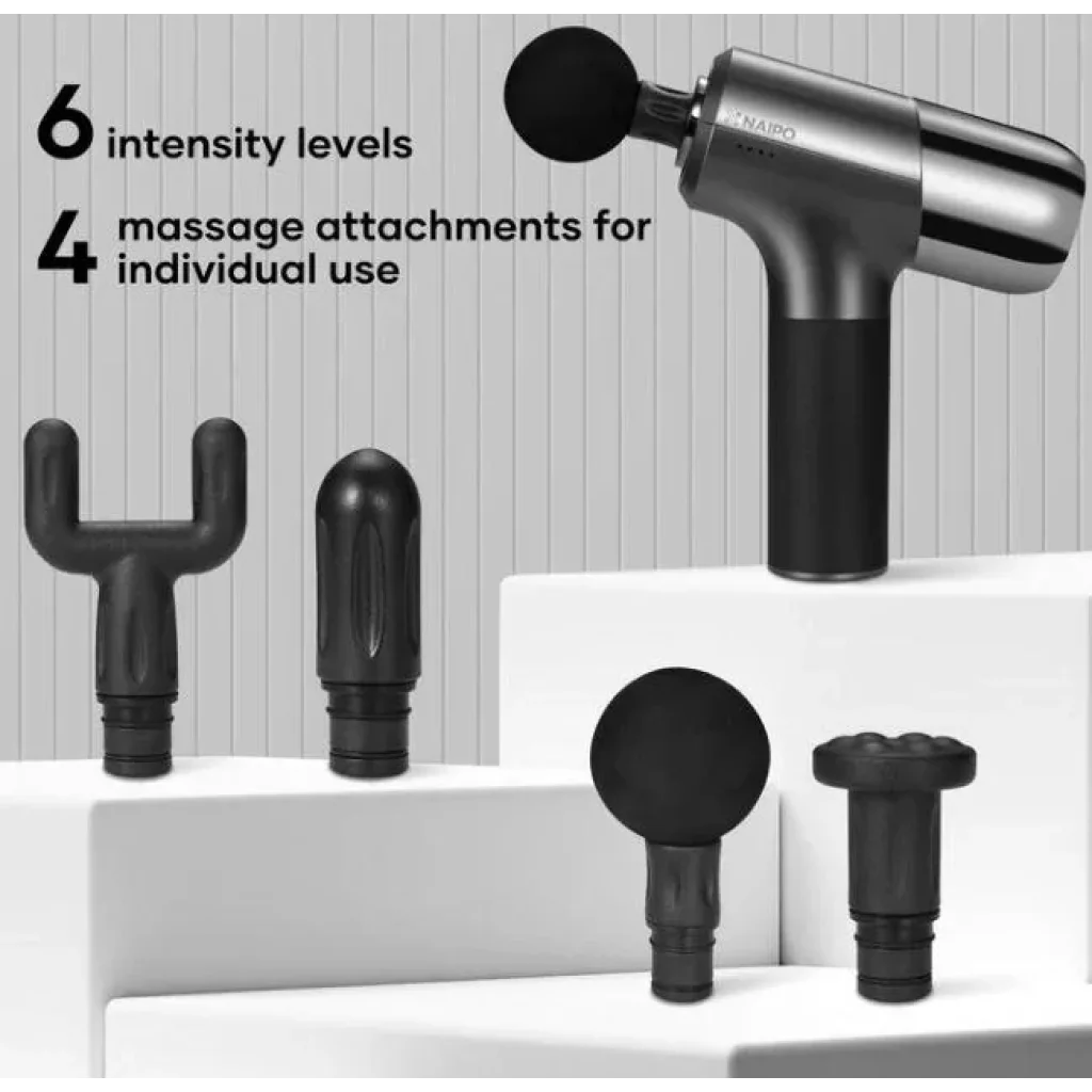 Масажер перкусійний ручний NAIPO Massage Gun для тіла без підігріву NP-MG02 UA