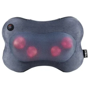 Масажна подушка NAIPO Back and Neck (Ultra-soft Plush Fabric) для спини та шиї з підігрівом та додатковою функцією масажу Шиатцу MGP-129M UA