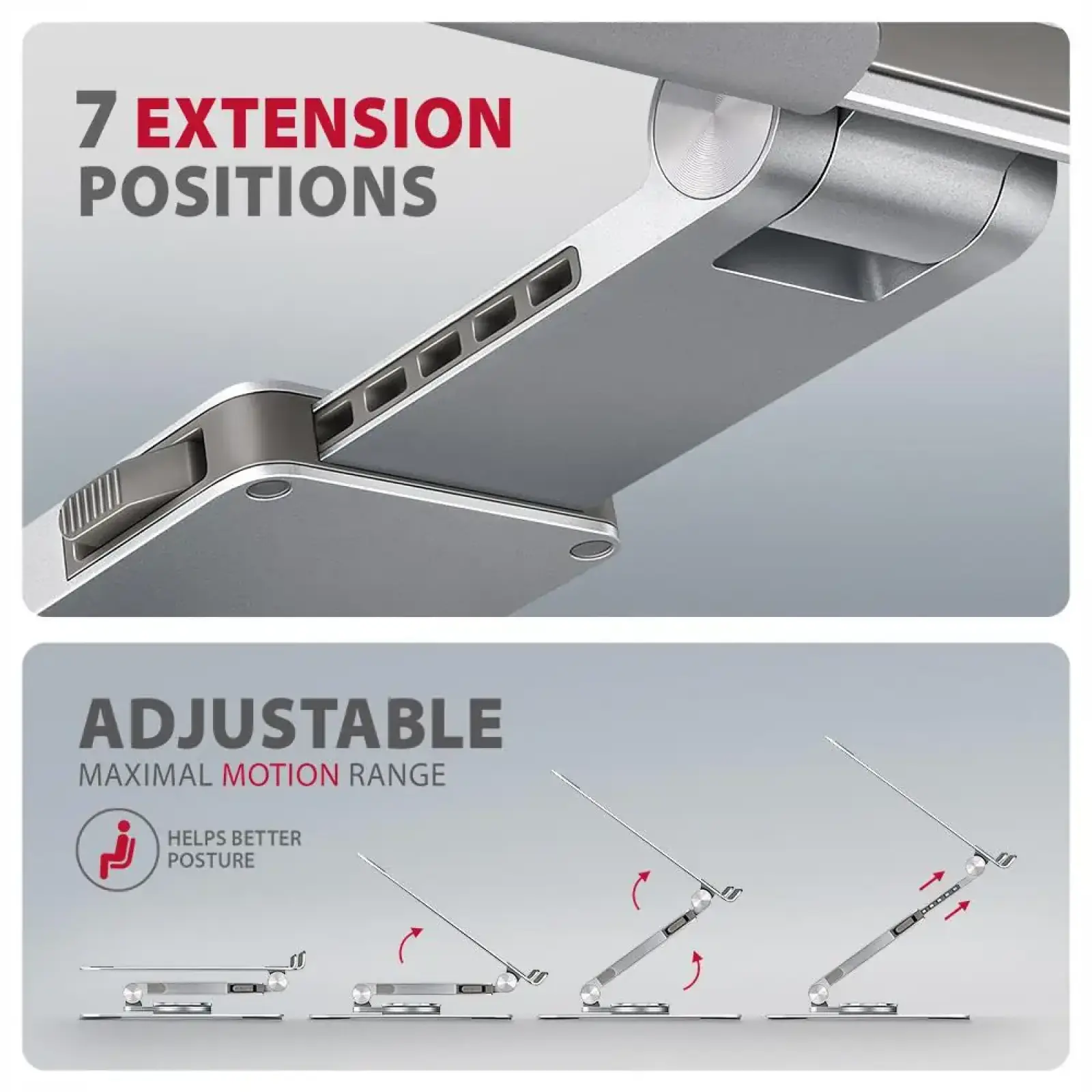 Підставка для ноутбуків AXAGON STND-LR стійка з попоротом на 360° (розмір 10