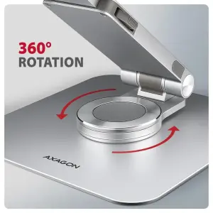 Підставка для ноутбуків AXAGON STND-LR стійка з попоротом на 360° (розмір 10