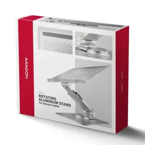Підставка для ноутбуків AXAGON STND-LR стійка з попоротом на 360° (розмір 10