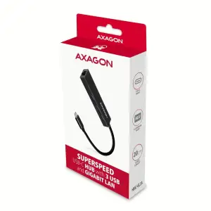 Хаб концентратор AXAGON HMC-GL3A SuperSpeed USB-C hub + gigabit LAN UA
