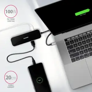 Концентратор USB-C 6IN1 0.2M HMC-6H4A AXAGON UA