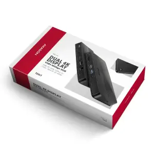 Хаб концентратор AXAGON HMC-U4 USB4 40Гбіт/с DUAL 4K DISPLAY 12in1, Чорний UA