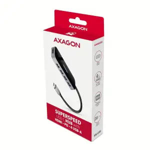 Концентратор USB-C 6IN1 0.2M HMC-6H4A AXAGON UA