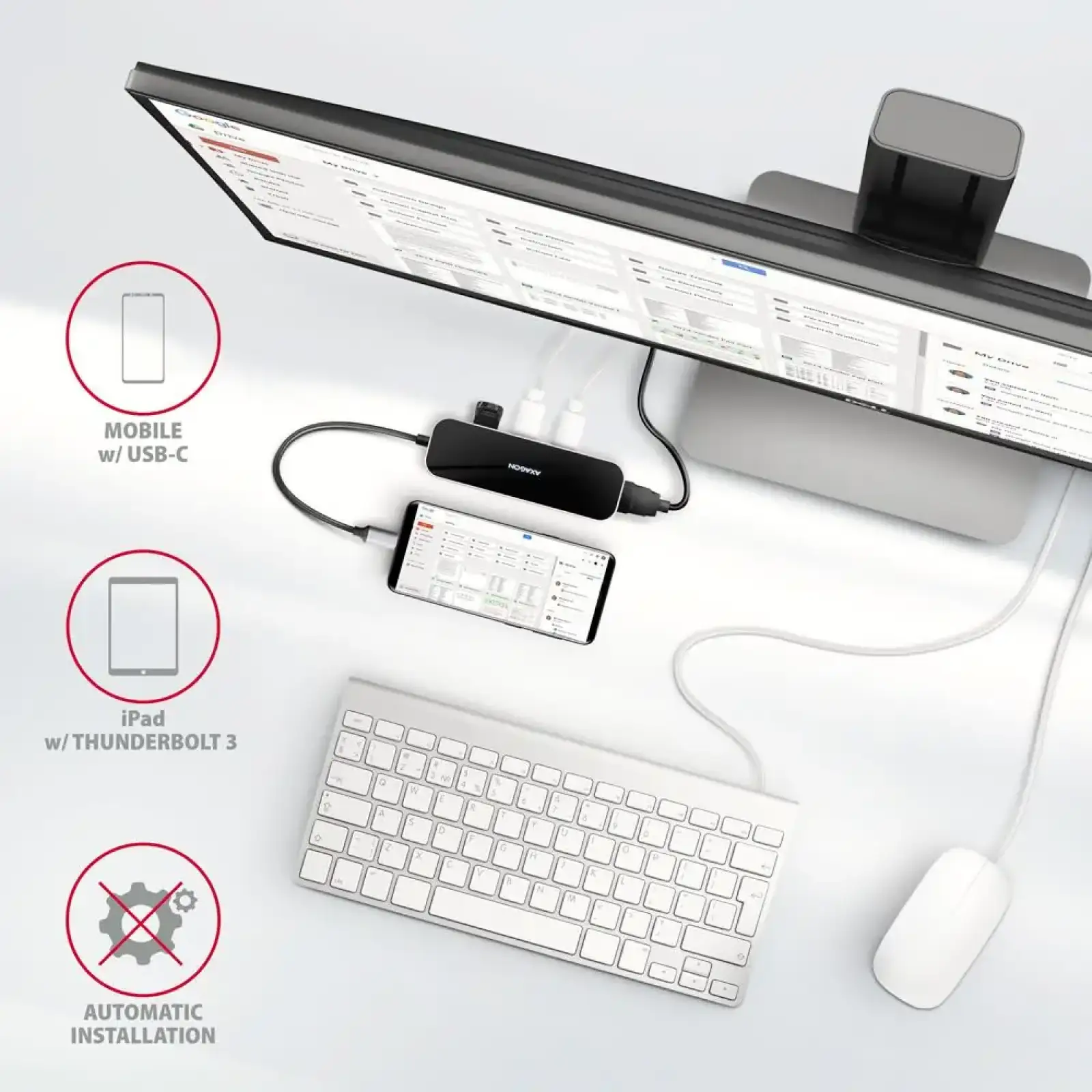 Концентратор USB-C 6IN1 0.2M HMC-6H4A AXAGON UA