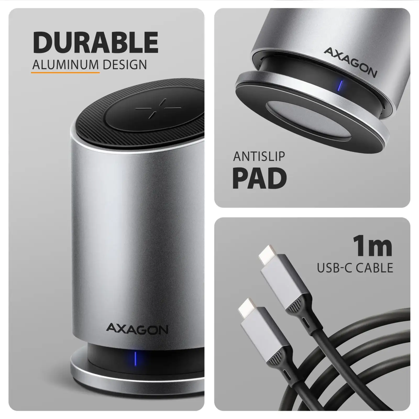 Концентратор USB-C 9IN1 WRL 0.6M HMC-WL9 AXAGON UA